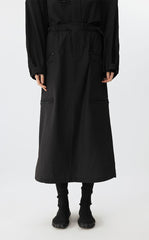 Skirt / JNBY Twill Nylon Midi Skirt