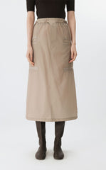Skirt / JNBY Twill Nylon Midi Skirt