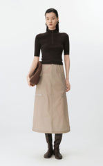 Skirt / JNBY Twill Nylon Midi Skirt