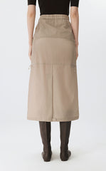 Skirt / JNBY Twill Nylon Midi Skirt