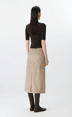 Skirt / JNBY Twill Nylon Midi Skirt
