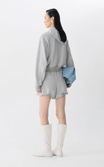 Pants / JNBY Terry Wide-Leg Drawstring Shorts