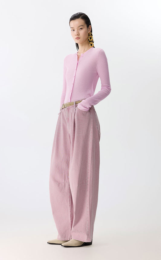 Pants / JNBY Straight-Leg Cuffed Denim Jeans