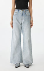 Pants / JNBY Flared Edge Denim Trousers