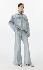 Pants / JNBY Flared Edge Denim Trousers
