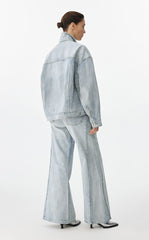 Pants / JNBY Flared Edge Denim Trousers
