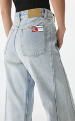 Pants / JNBY Flared Edge Denim Trousers