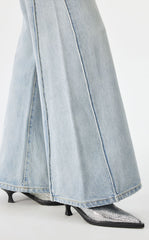 Pants / JNBY Flared Edge Denim Trousers