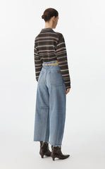Pants / JNBY Raw Edge Banana Fit Cropped Trousers