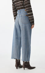 Pants / JNBY Raw Edge Banana Fit Cropped Trousers