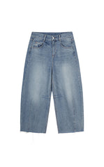 Pants / JNBY Raw Edge Banana Fit Cropped Trousers