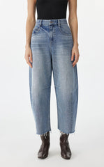 Pants / JNBY Raw Edge Banana Fit Cropped Trousers