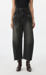 Pants / JNBY Raw Edge Banana Fit Cropped Trousers