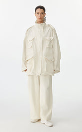 Pants / JNBY Wide-Leg Drawstring Sports Trousers