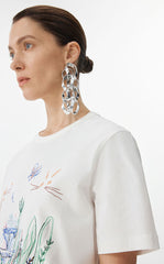 T-shirt / JNBY Hand-Drawn City Park Cotton T-Shirt