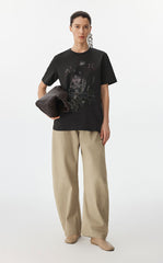 T-shirt / JNBY Hand-Drawn City Park Cotton T-Shirt