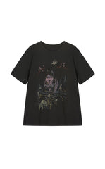 T-shirt / JNBY Hand-Drawn City Park Cotton T-Shirt