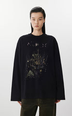 T-shirt / JNBY Relaxed Fit Long-Sleeve T-Shirt