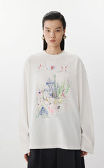 T-shirt / JNBY Relaxed Fit Long-Sleeve T-Shirt