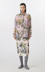 Shirt / JNBY Hand-Painted Floral Silk Blouse