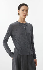 Sweater / JNBY 3D Floral Short Cardigan