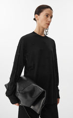 Sweater / JNBY 3D Floral Loose Knit Sweater