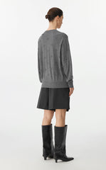 Sweater / JNBY 3D Floral Loose Knit Sweater