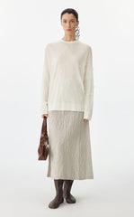 Sweater / JNBY 3D Floral Loose Knit Sweater