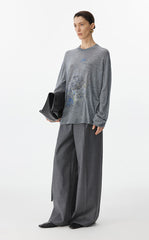 Sweater / JNBY Embroidered Oversized Knit Sweater