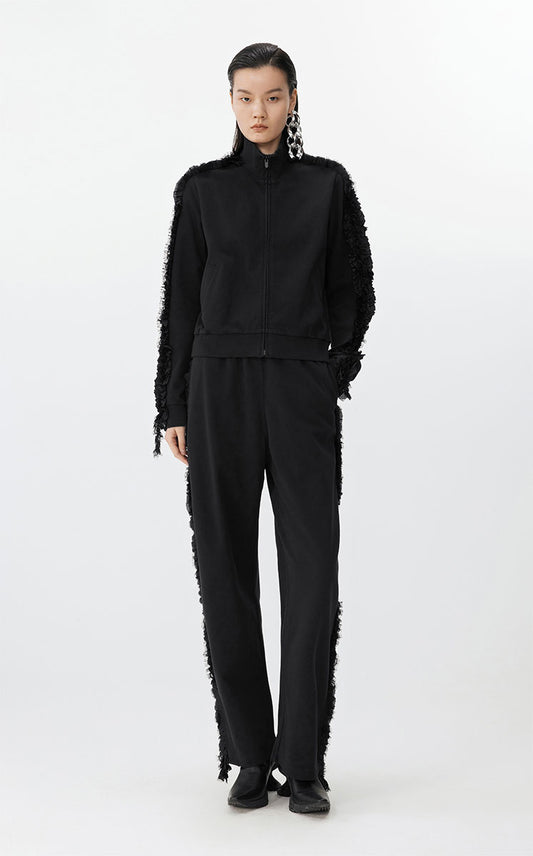 Sweatshirt / JNBY Splice Zip-Up Sweatshirt