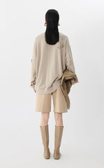 Sweatshirt/ JNBY 3D Floral Fringe Sweatshirt