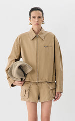 Coat / JNBY Drawstring Cotton Jacket