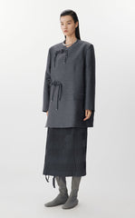 Skirt / JNBY Textured Pleated Midi Skirt