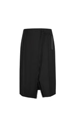 Skirt / JNBY Wool-Silk Layered Midi Skirt