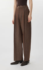 Pants / JNBY Cotton-Linen Wide-Leg Pants