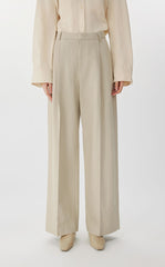 Pants / JNBY Cotton-Linen Wide-Leg Pants