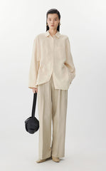 Pants / JNBY Cotton-Linen Wide-Leg Pants