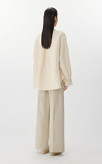 Pants / JNBY Cotton-Linen Wide-Leg Pants