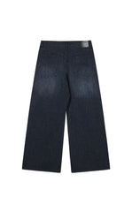 Pants / JNBY Wide-Leg Cuffed Denim Pants