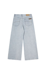 Pants / JNBY Wide-Leg Cuffed Denim Pants