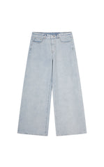 Pants / JNBY Wide-Leg Cuffed Denim Pants