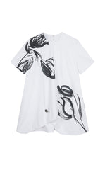 Dress / JNBY Tulip Print A-Line Dress