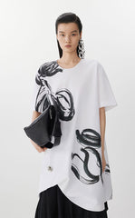 Dress / JNBY Tulip Print A-Line Dress