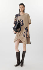 Dress / JNBY Tulip Print A-Line Dress