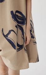 Dress / JNBY Tulip Print A-Line Dress