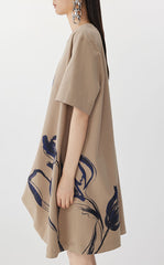 Dress / JNBY Tulip Print A-Line Dress