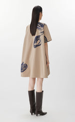 Dress / JNBY Tulip Print A-Line Dress