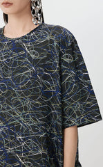 Dress / JNBY Urban Line Print Silk-viscose Dress
