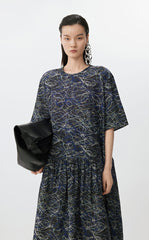 Dress / JNBY Urban Line Print Silk-viscose Dress