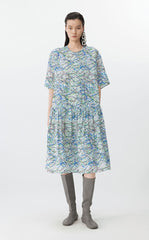 Dress / JNBY Urban Line Print Silk-viscose Dress